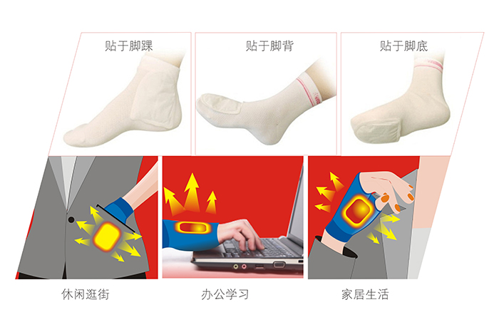 米兰（中国）暖手暖脚贴，祛寒除湿，适用于手部、脚部的保暖