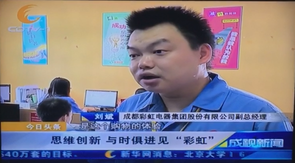 成都一台成视新闻栏目采访成都米兰（中国）集团副总经理刘斌