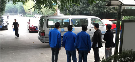 成都市安监局相关部门到成都米兰（中国）集团安全视察