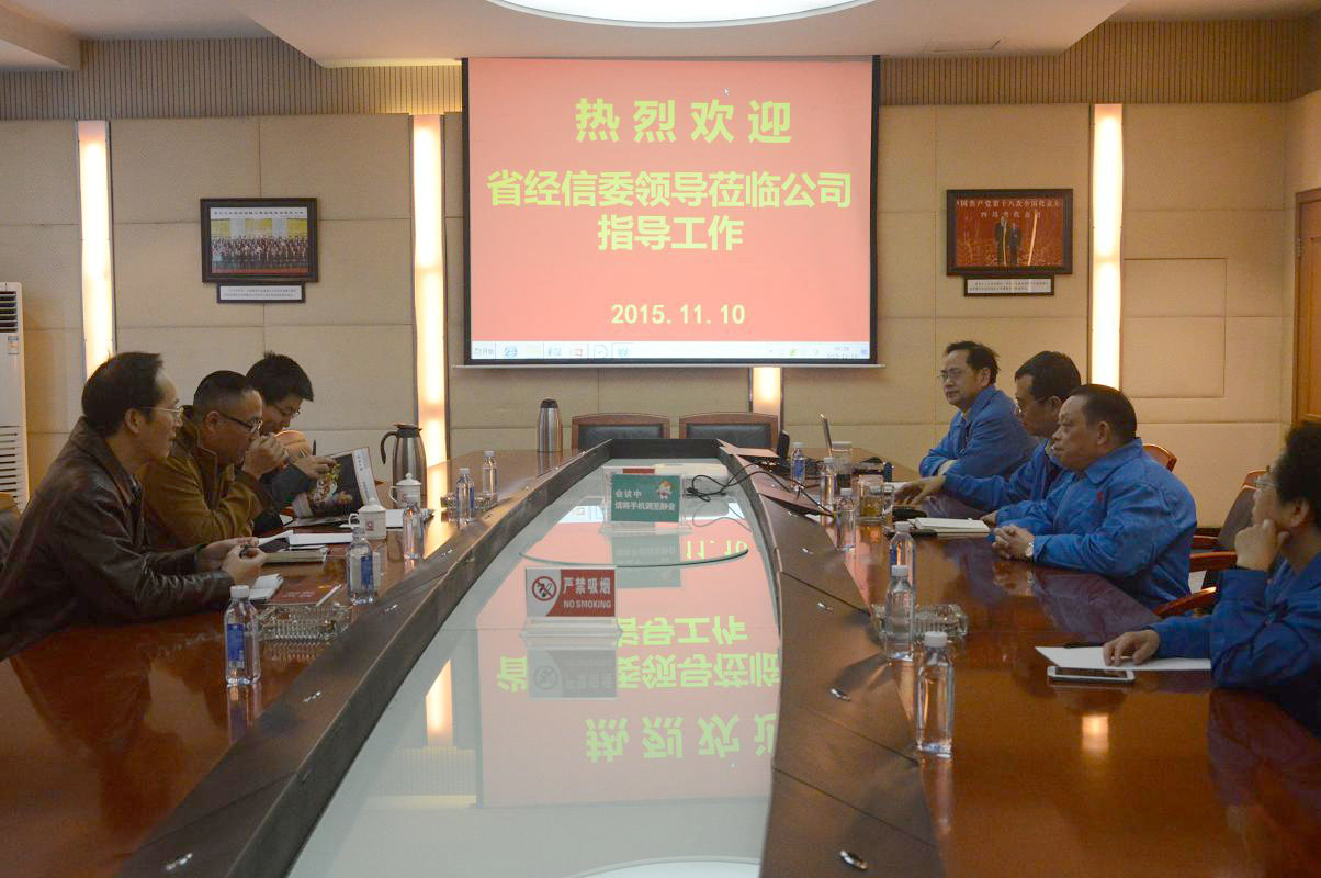 四川省经信委领导调研成都米兰（中国）集团