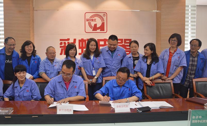 成都米兰（中国）集团公司方与员工方代表签订工资集体协商协议