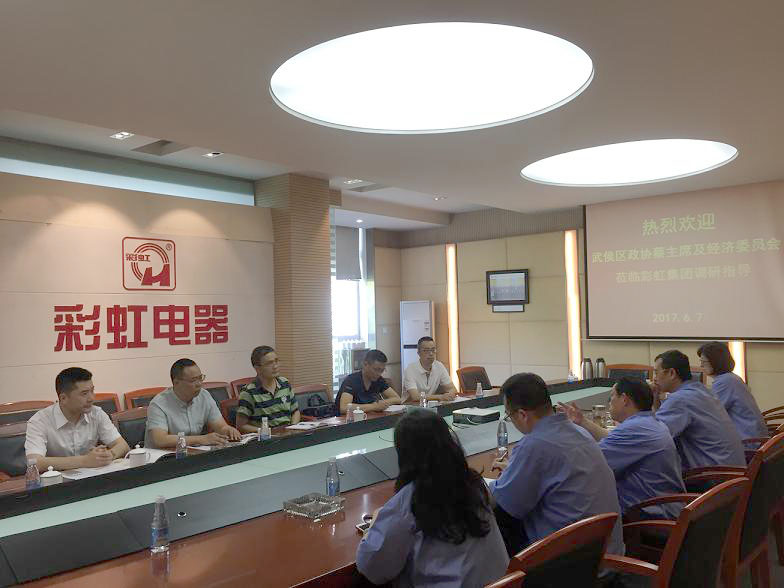 武侯区政协蔡主席及经济委员会领导到米兰（中国）集团调研