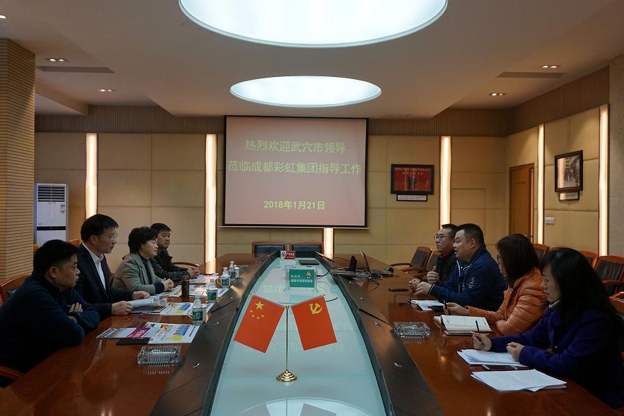 湖北武穴市领导莅临成都米兰（中国）集团指导工作