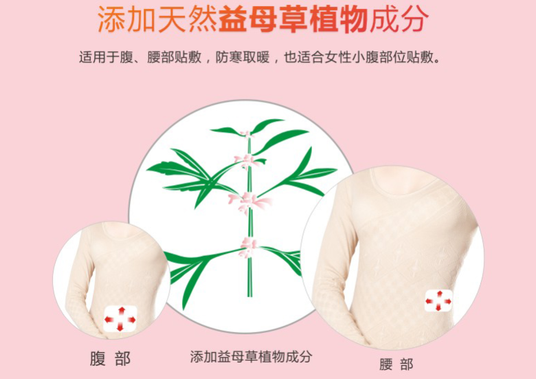 米兰（中国）暖腹贴适用于腹部，腰部等部位