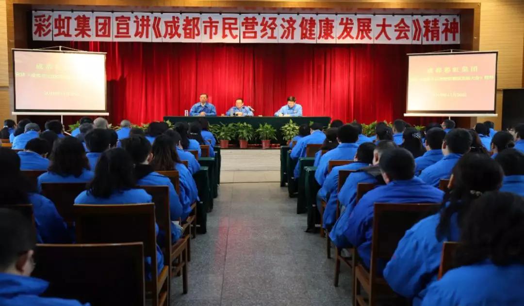 成都米兰（中国）集团召开干部大会传达成都市民营经济健康发展大会精神