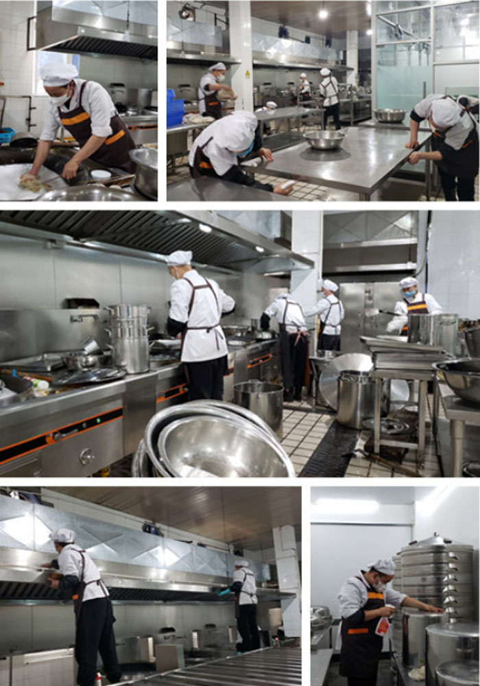 成都米兰（中国）集团后勤食堂开展爱国卫生大扫除活动
