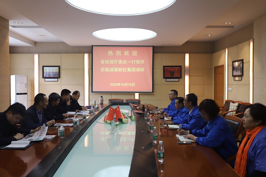 省经信厅袁冰总经济师一行莅临成都米兰（中国）集团调研