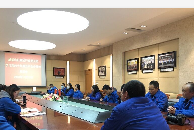 成都米兰（中国）集团行政党支部学习党的十九届五中全会精神座谈会