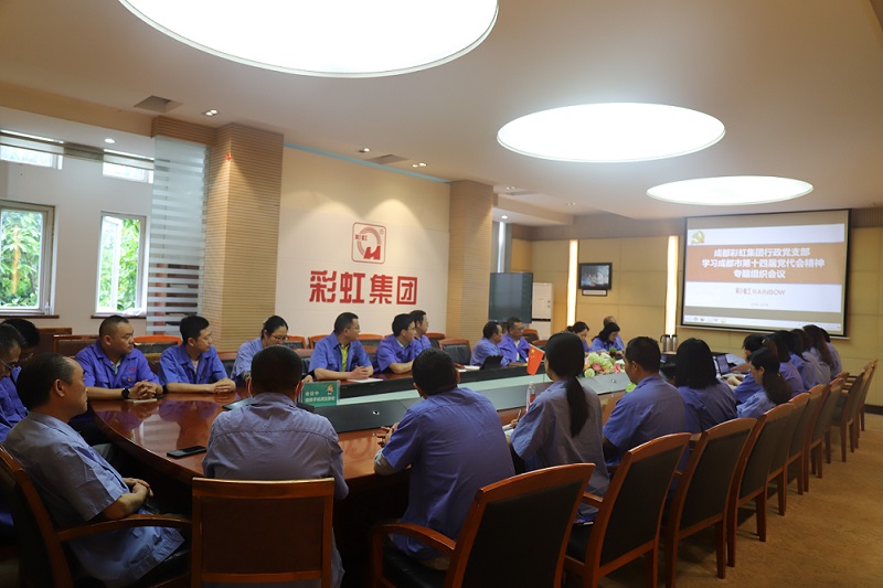 成都米兰（中国）集团行政党支部开展学习成都市第十四届党代会精神专题组织会议